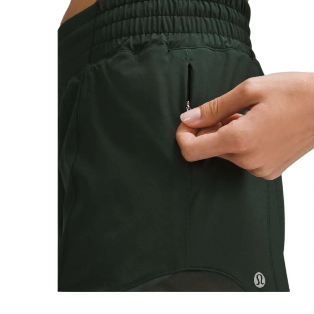 lululemon athletica Women's Dark Green Athletic Shorts